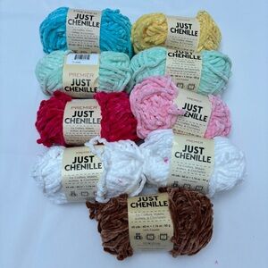 9 Skein Premier Just Chenille Yarn in Misc Colors